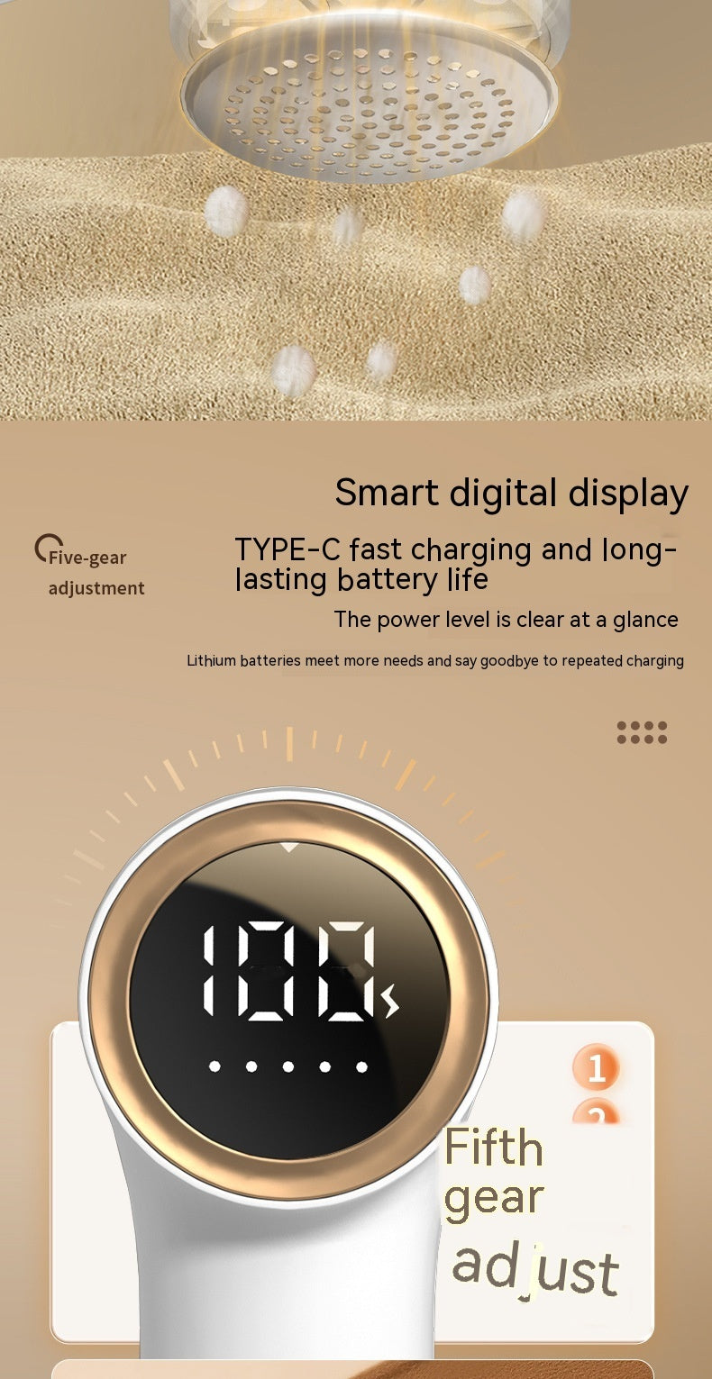 Digital Display Fur Ball Trimmer Household Rechargeable Sweater Coat Suction Ball Scraping