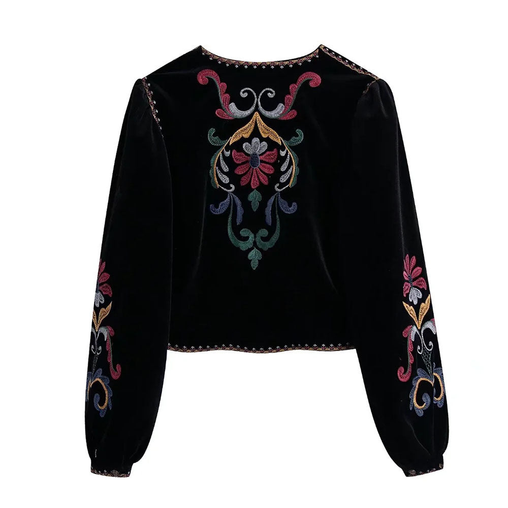 Boho Coat™ Embroidery Velvet Jacket
