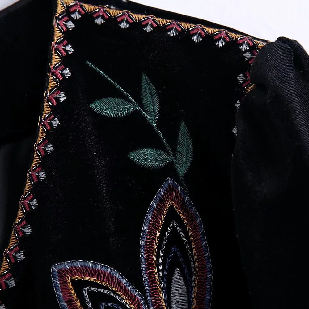 Boho Coat™ Embroidery Velvet Jacket