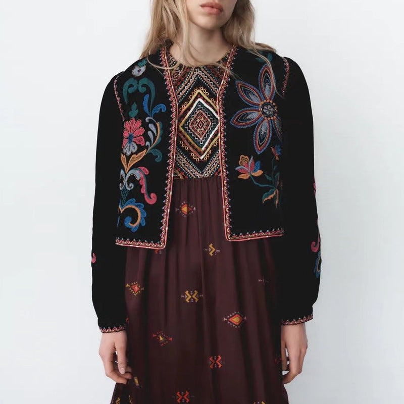 Boho Coat™ Embroidery Velvet Jacket