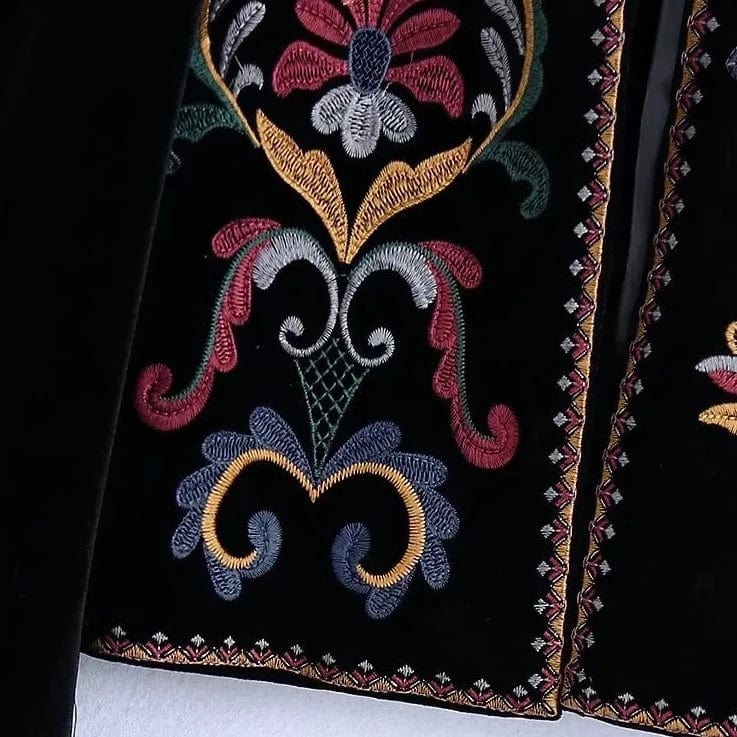 Boho Coat™ Embroidery Velvet Jacket