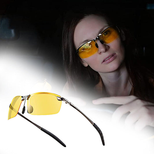 Polarized HD & Aviator Night Driving Vision Glasses Unisex Sunglasses