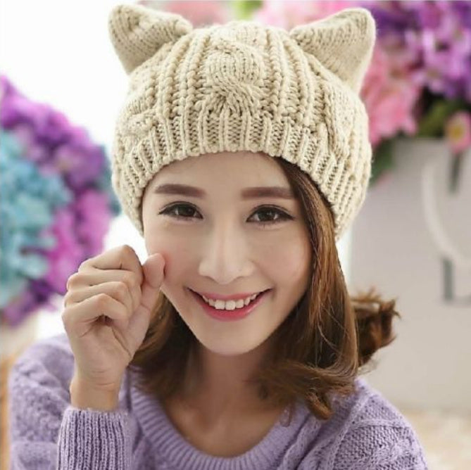 3D Hand Made Cat Ear Hat