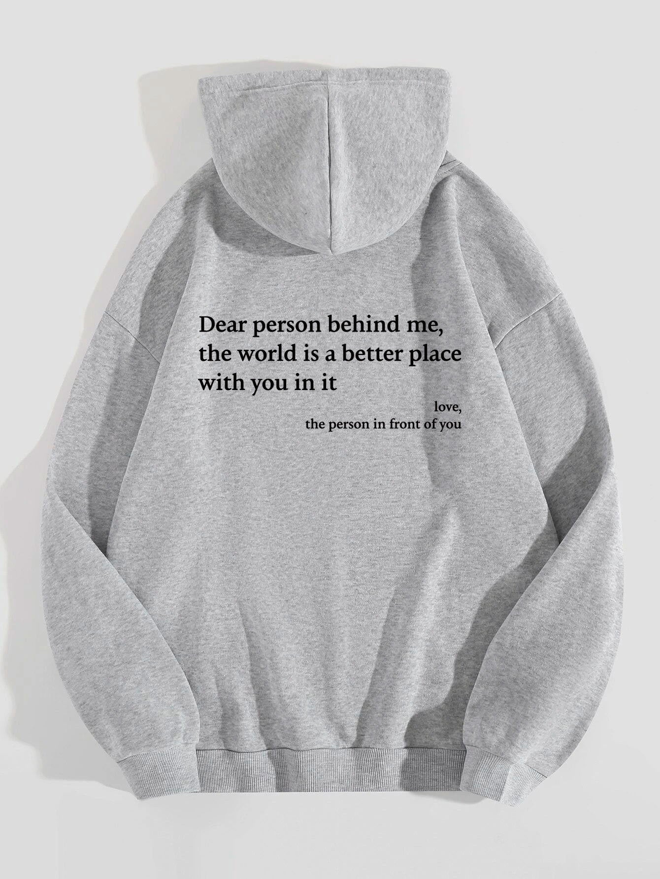 Kangaroo Pocket Drawstring Printed Hoodie Unisex