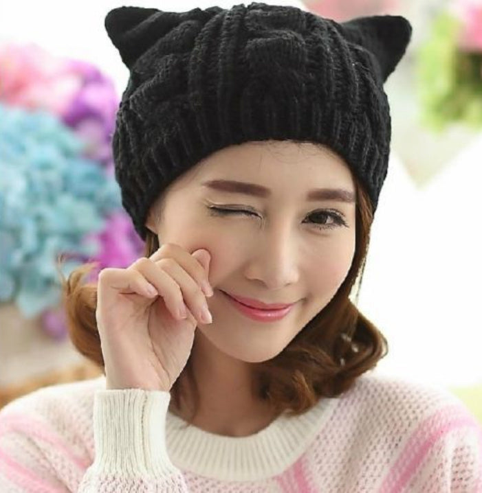 3D Hand Made Cat Ear Hat