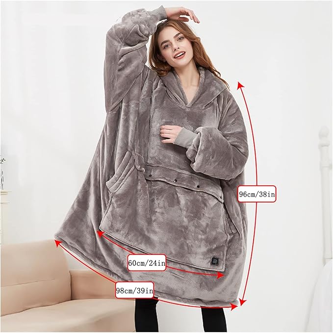 Woodie™ USB Heated Blanket Hoodie